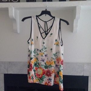 Womens Floral Print Blouse NWOT Size XL